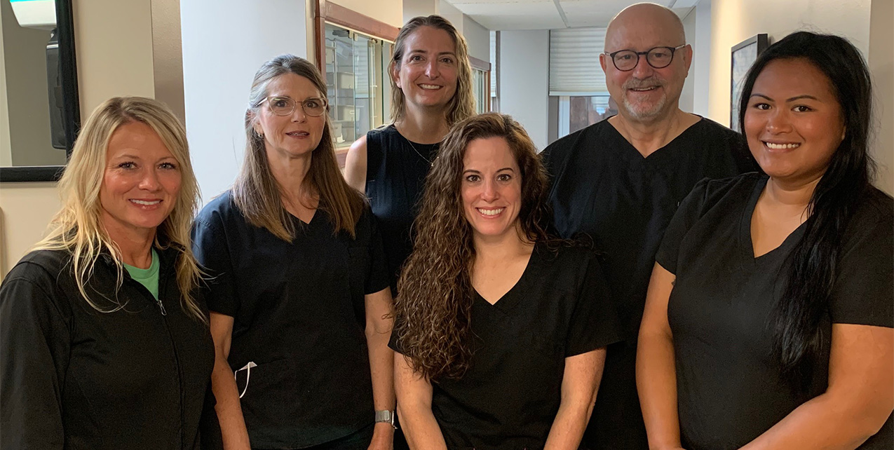 Doctor Parsons and his Winfield Kansas dental team
